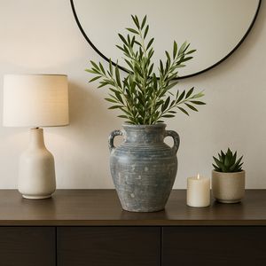CARLINROSE BLUE VASE 10 (IN) 2