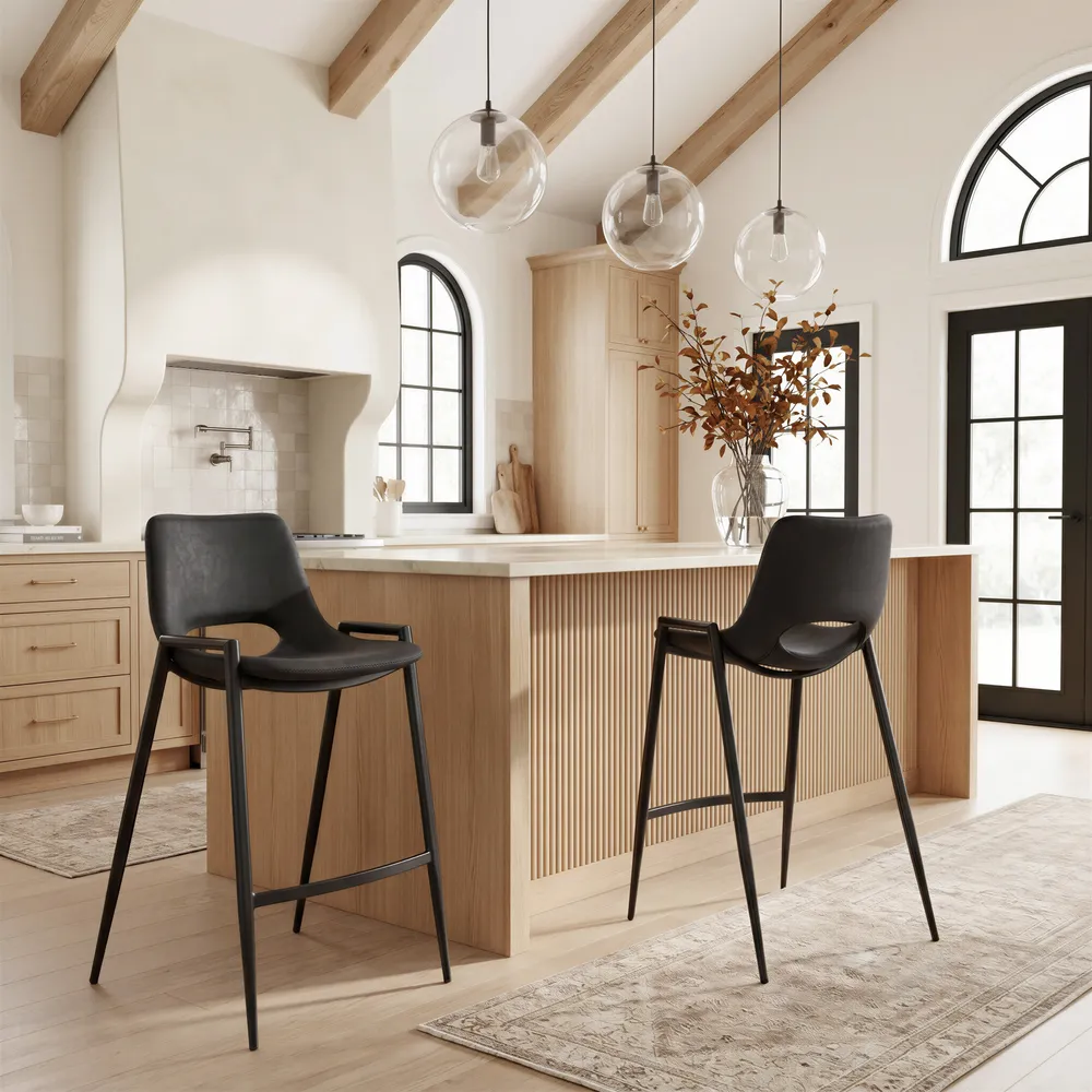 Desi Counter Stool Black