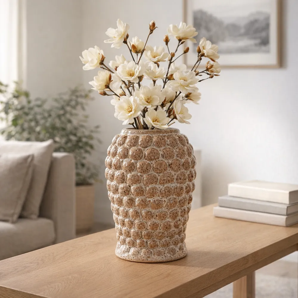 BRYSONVIEW BROWN VASE 11 (IN)