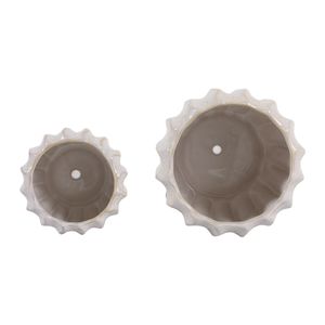 VALBEACH SET OF 2 IVORY PLANTER 7 (IN) 9