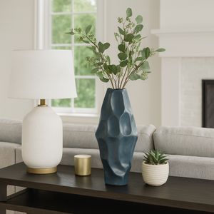 HERMONHOLM BLUE VASE 21 (IN) 2