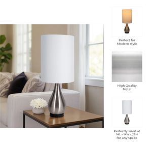HAROLDWAY SILVER LAMP 28 (IN) 8