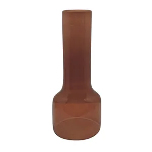 HOLLISBEACH BROWN GLASS VASE 16 (IN) 5