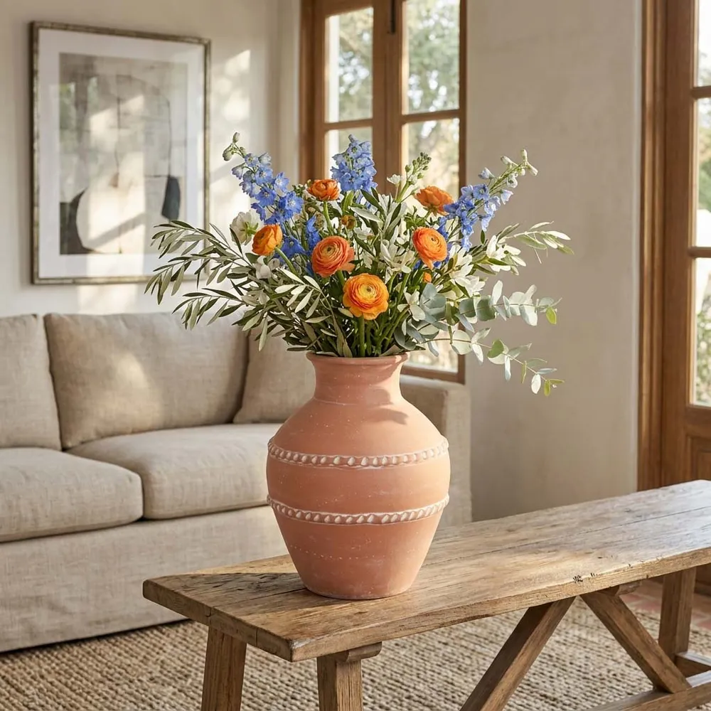 CLAYTONWORTH RED VASE 14 (IN)
