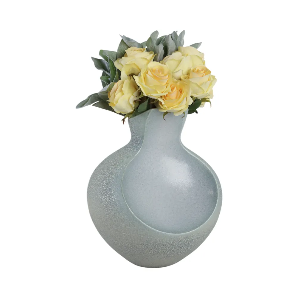FINNHOLM GREEN VASE 17 (IN)