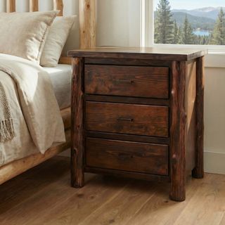 Headwaters XL Three Drawer Nightstand - Natural