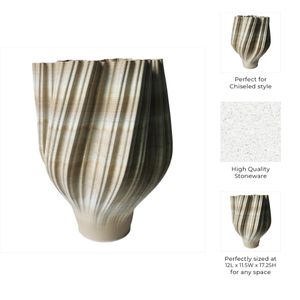 SYLVANTON TAN VASE 18 (IN) 8