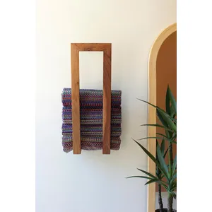Wooden Wall Towel Rack 1