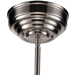 Chadwick 47'' Wide 3-Light Linear Chandelier - Satin Nickel 6