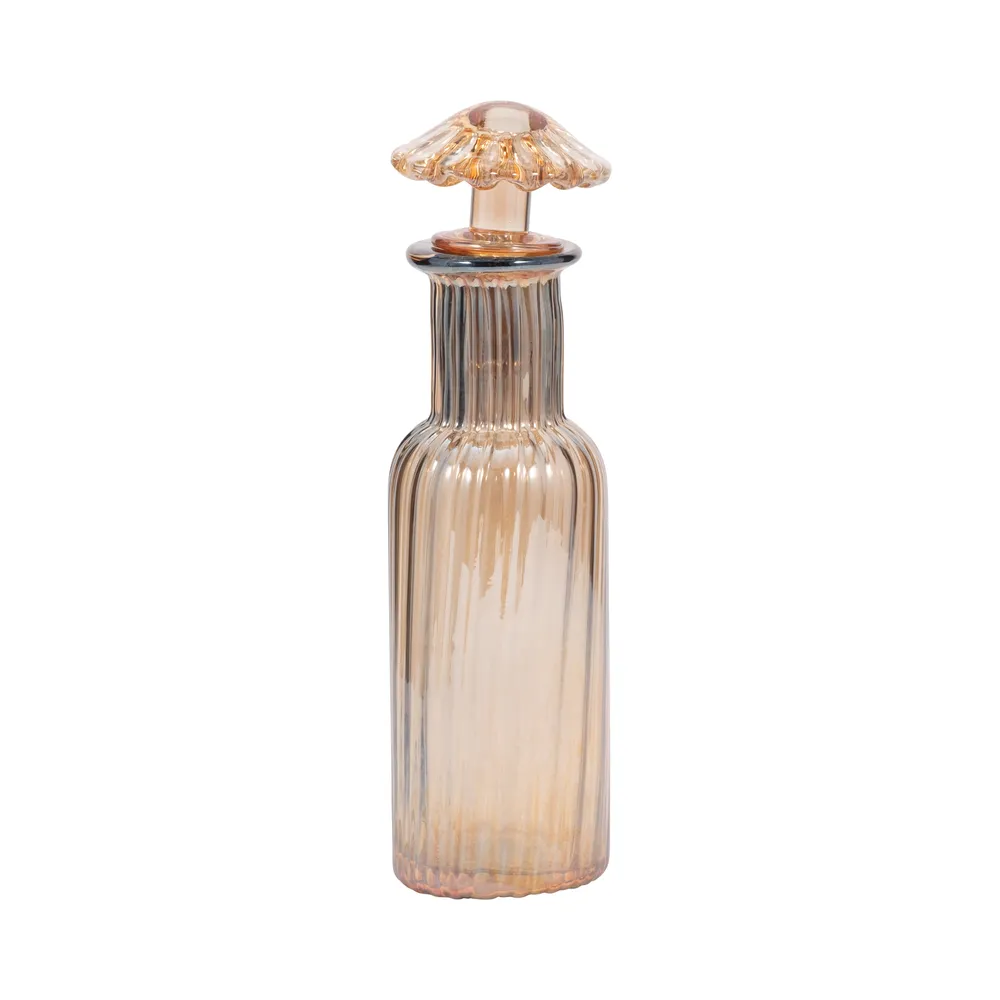 IVYCREST ORANGE GLASS VASE 14 (IN)