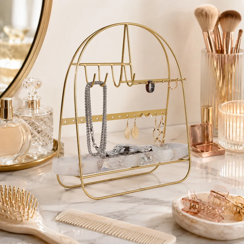 ELDONCREST GOLD JEWELRY STAND 13 (IN)