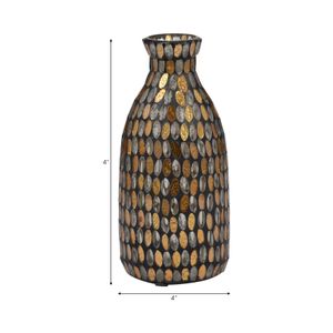 WALTONOAK BRONZE GLASS VASE 9 (IN) 7