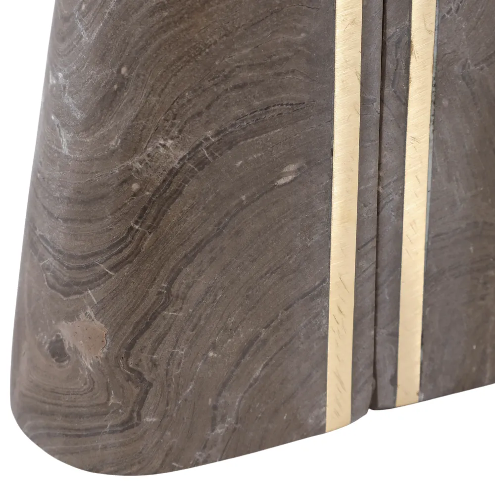 ROMANLAND SET OF 2 BROWN BOOKENDS 6 (IN)