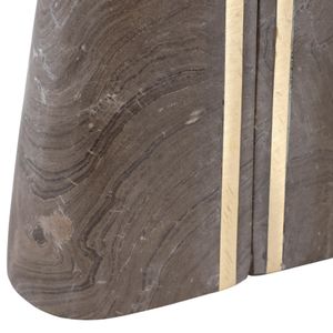 ROMANLAND SET OF 2 BROWN BOOKENDS 6 (IN) 7
