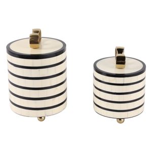 FORRESTMORE SET OF 2 CREAM BOXES 9 (IN) 4