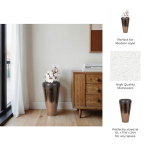 ELMWICK BRONZE VASE 24 (IN) 9