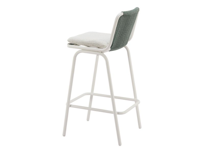 Luft Barstool White & Green 6