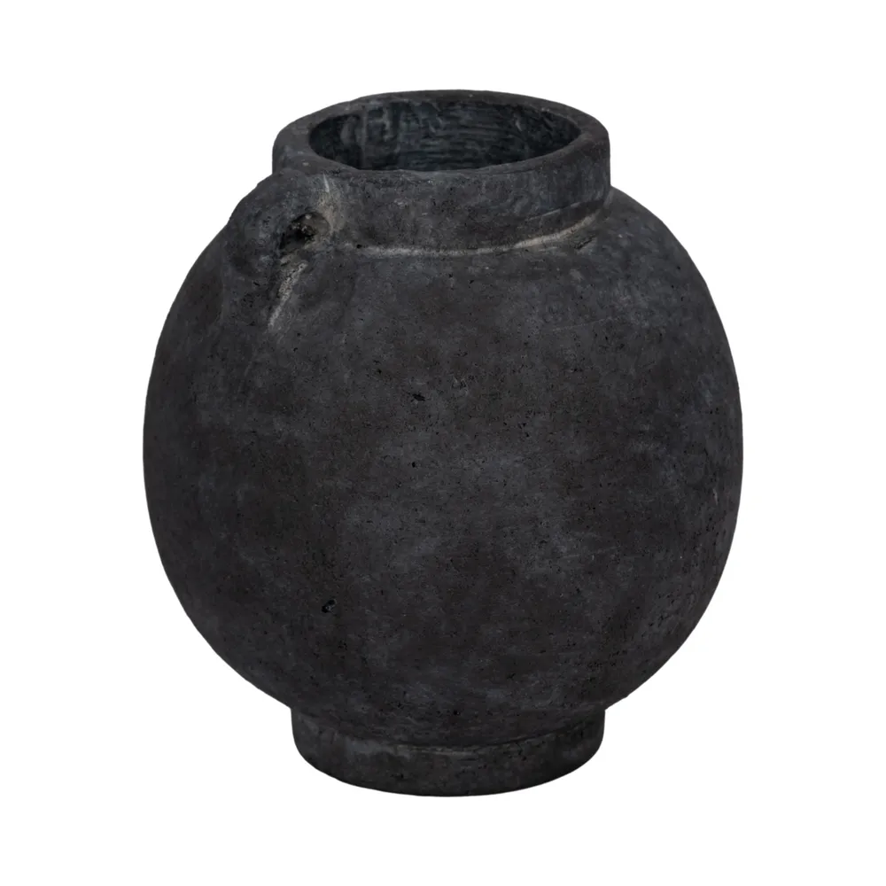 CORBINFORD BLACK VASE 8 (IN)