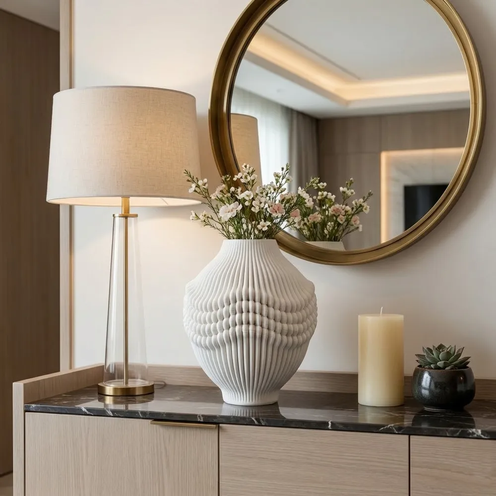 MURRAYHOLM IVORY VASE 16 (IN)