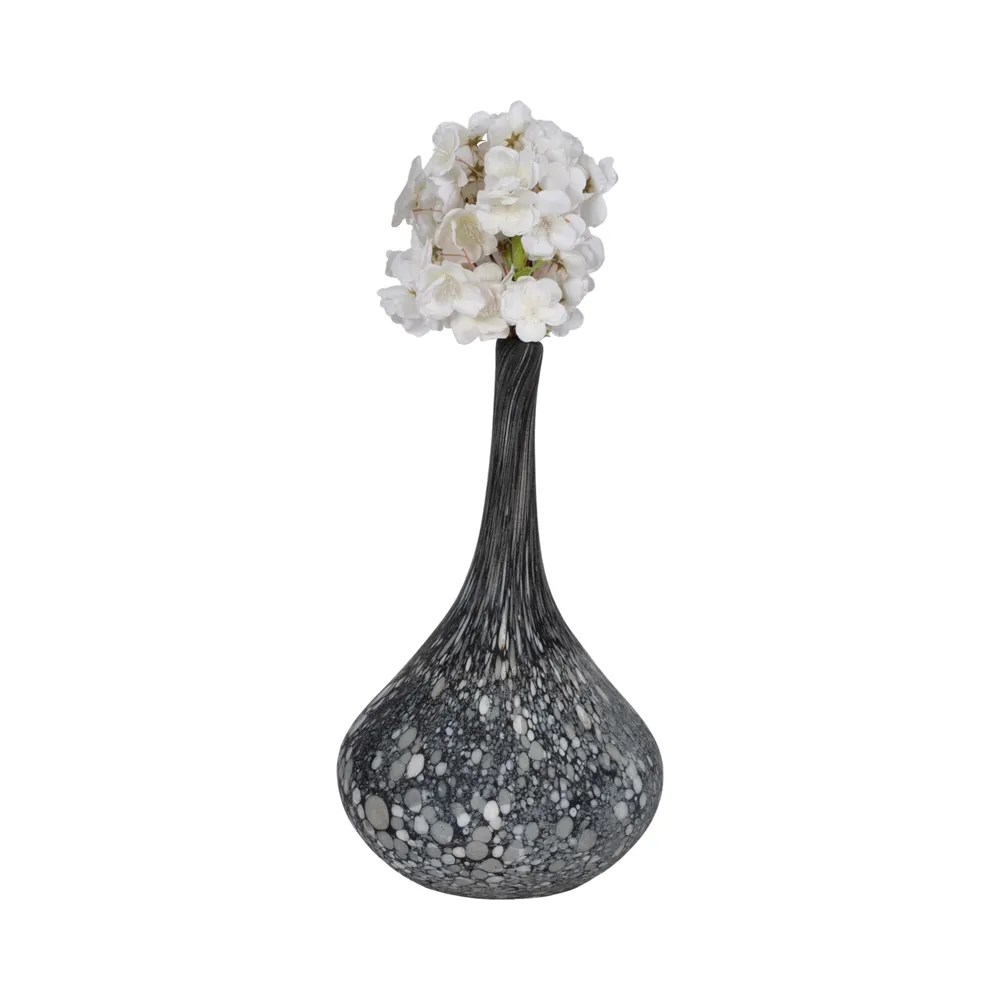 DOUGALROSE GRAY GLASS VASE 15 (IN)