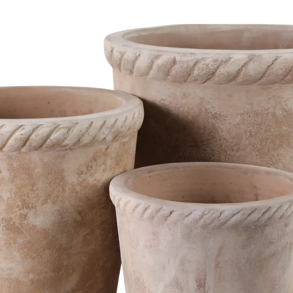 COOPERSHAW SET OF 3 WHITE PLANTER 15 (IN)