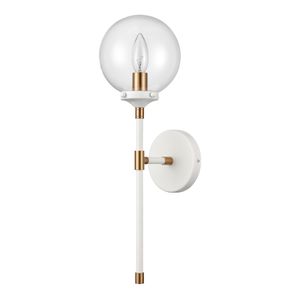 Boudreaux 19'' High 1-Light Sconce - Matte White 2