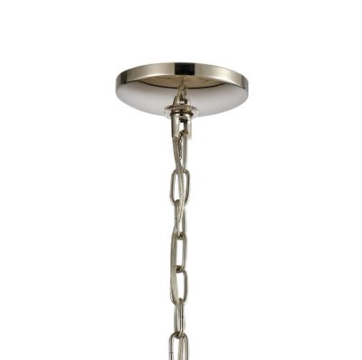 Geosphere 15″ Wide 3-Light Chandelier - Polished Nickel