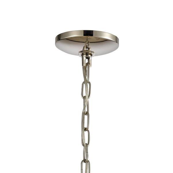 Geosphere 15'' Wide 3-Light Chandelier - Polished Nickel