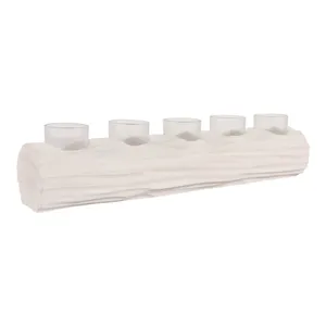 LUKEHAVEN WHITE TEALIGHT HOLDER 5 (IN) 1