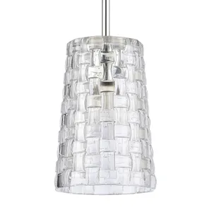 Lightweave 5.5″ Wide 1-Light Mini Pendant - Polished Nickel 4