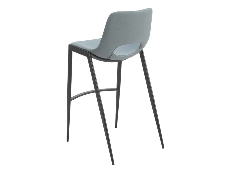 Desi Armless Barstool Azure Gray 6