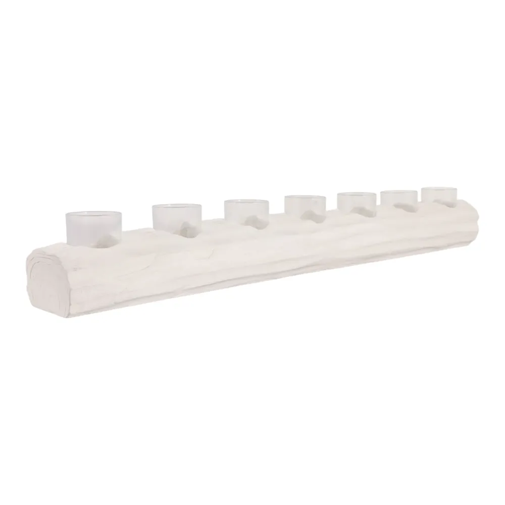 ENNISMORE WHITE TEALIGHT HOLDER 4 (IN)