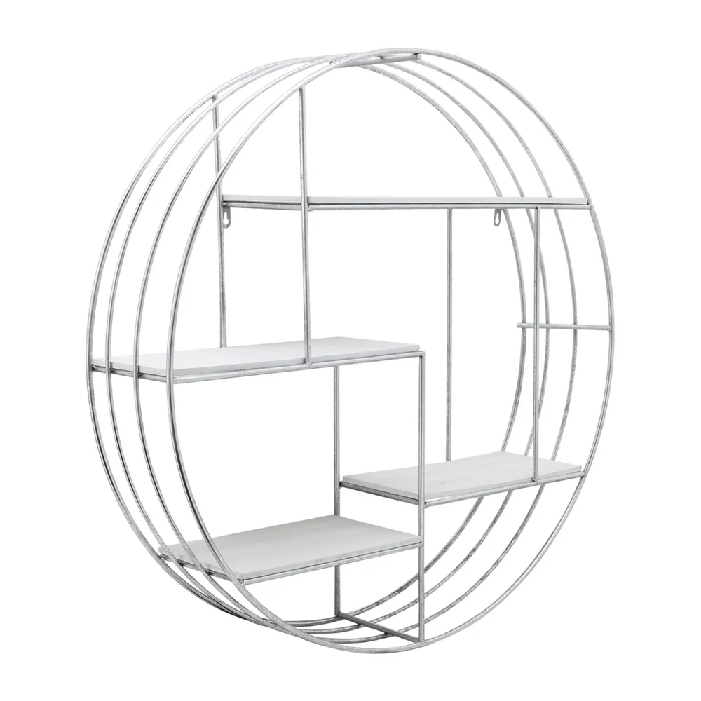 FINCHWAY SILVER WALL SHELF 32 (IN)