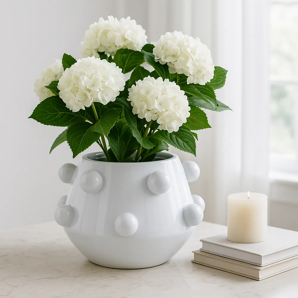 NELSONHAM WHITE PLANTER 6 (IN)
