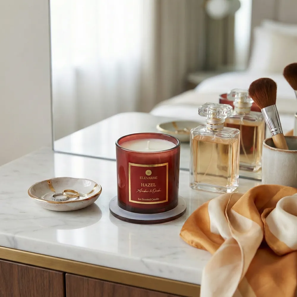 HEMMINGWORTH HAZEL AMBER & OAK CANDLE 5 (IN)