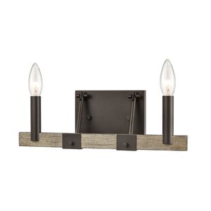 Transitions 14'' Wide 2-Light Vanity Light - Oil Rubbed Bronze 3