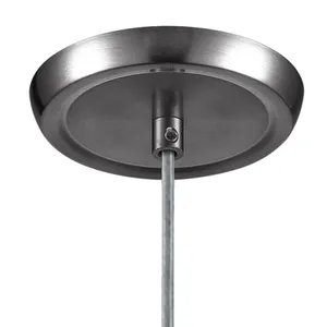 Milan 3'' Wide 1-Light Mini Pendant - Satin Nickel with Simple White Glass 3