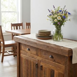 Barnwood 48-inch Buffet - Antique Oak Top