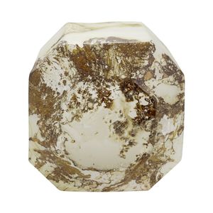 RAESTONE IVORY GLASS VASE 13 (IN) 8