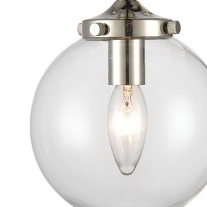 Boudreaux 12'' High 1-Light Sconce - Matte Black with Polished Nickel 3