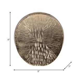 CUTTERROSE GOLD VASE 8 (IN) 9