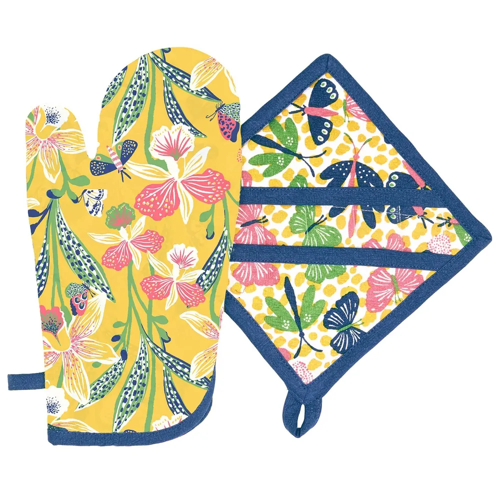 Bloom & Flutter Oven Mitt Pot Holder (set of 2)