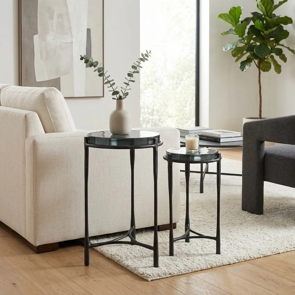 EDGARWIND SET OF 2 GRAY TABLE 26 (IN)