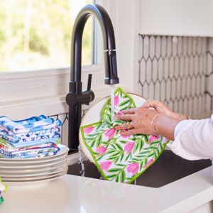 Pink Papaver Eco Dish Cloth (Set of 3) 6