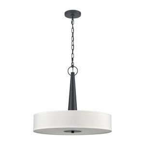 Leo 22'' Wide 4-Light Pendant - Matte Black 2