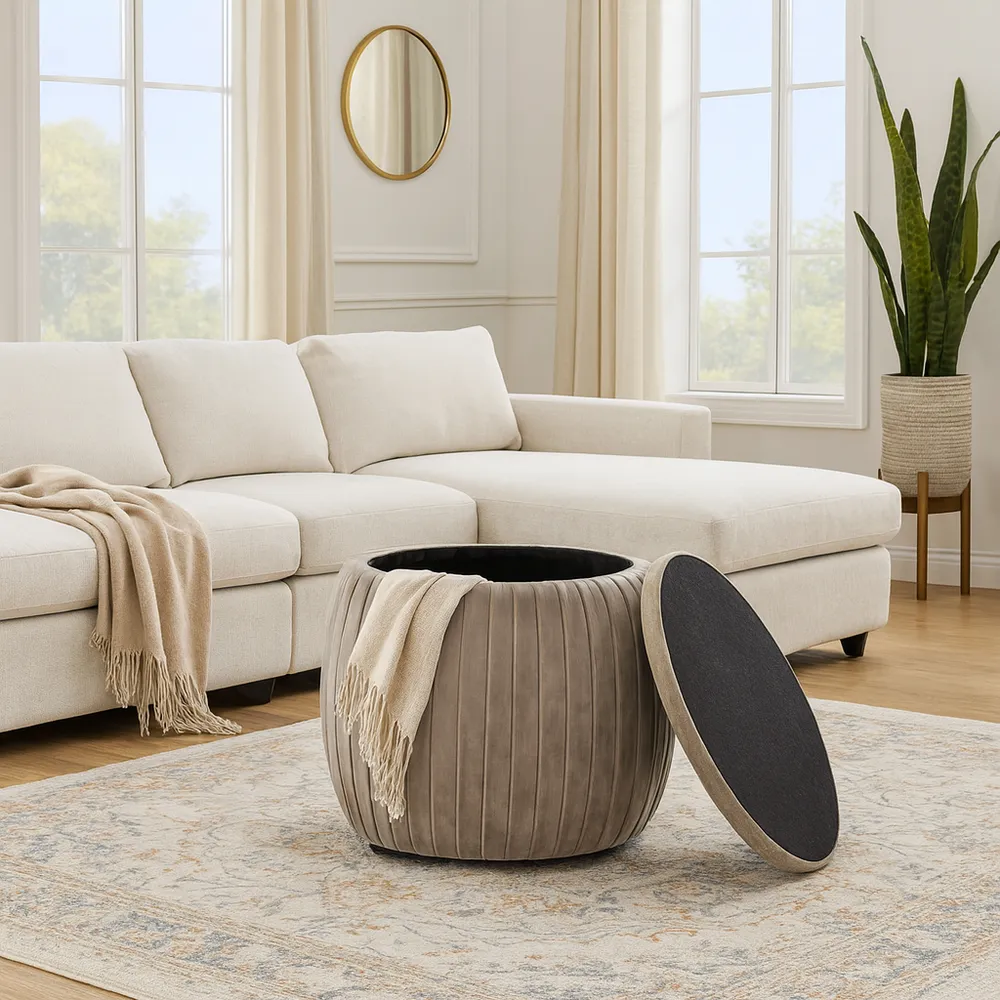 HENLEYFORD BROWN STOOL 18 (IN)