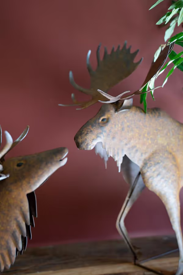 Rustic Metal Moose