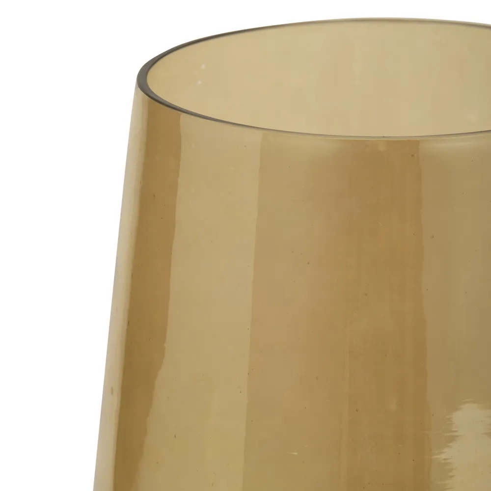 HARLANGROVE GOLD GLASS VASE 8 (IN)