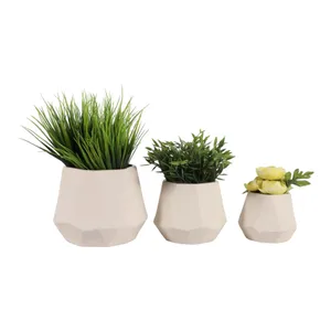 SLATERMILL SET OF 3 WHITE VASES 7 (IN) 3