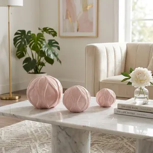 FINTONPORT SET OF 3 PINK ORBS 6 (IN) 10